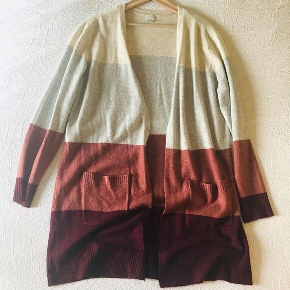 ~ Color Block Cardigan-XL - Picture 1 of 7